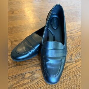 Black Leather Loafers